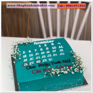 Bánh Sinh Nhật Cuốn Lịch - CL04